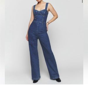 Nikki bustier denim jumpsuit